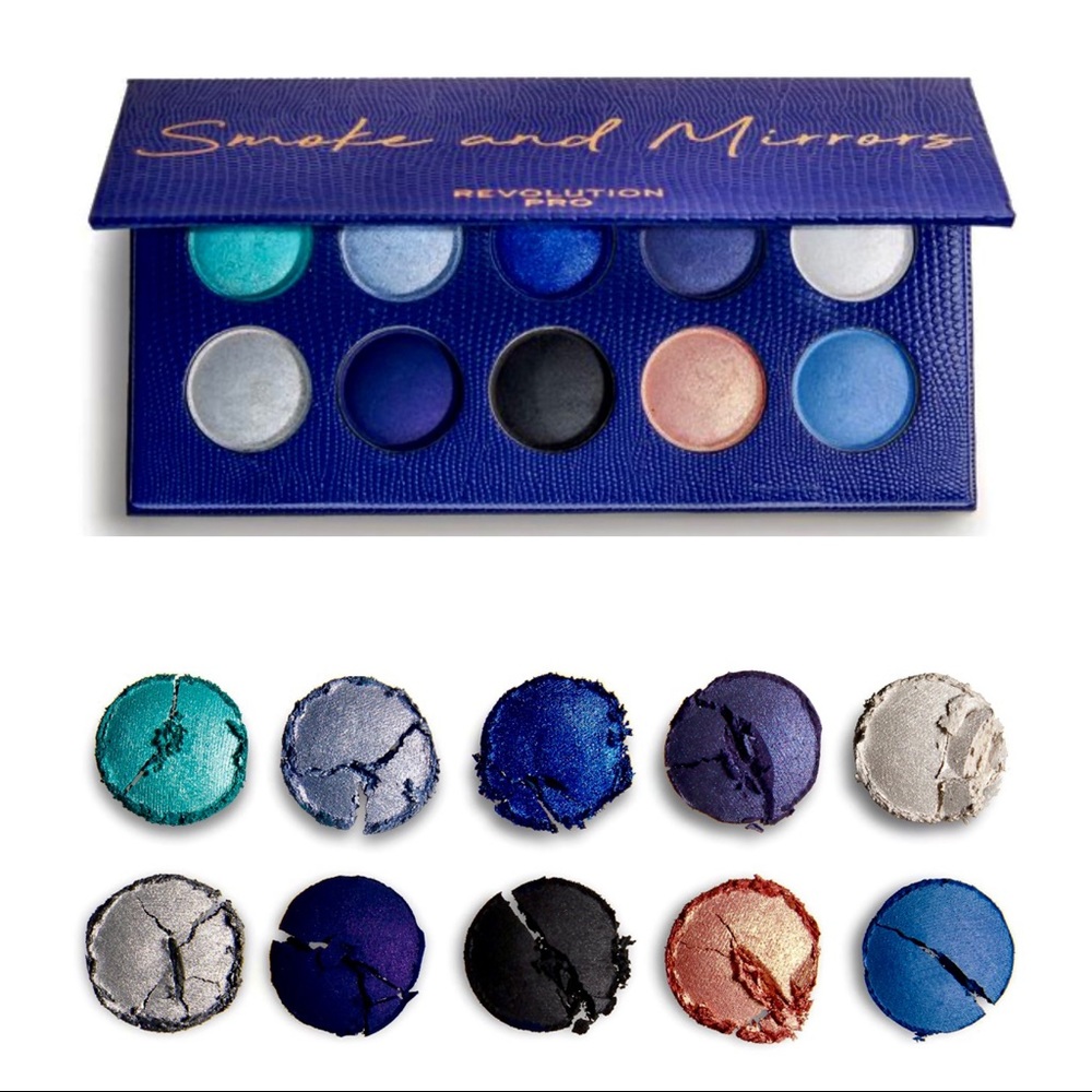 🎉2X HP🎊NIB REVOLUTION PRO “Smoke & Mirrors” 10Pc Intense Eyeshadow Kit - Picture 3 of 16